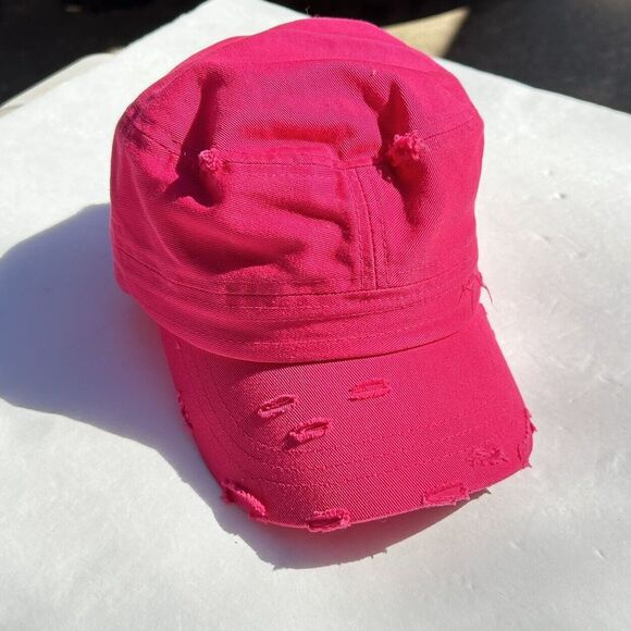 KBethos Cap Hot Pink Distressed Classic Adjustable Women's New Without Tags Hat - Picture 1 of 7